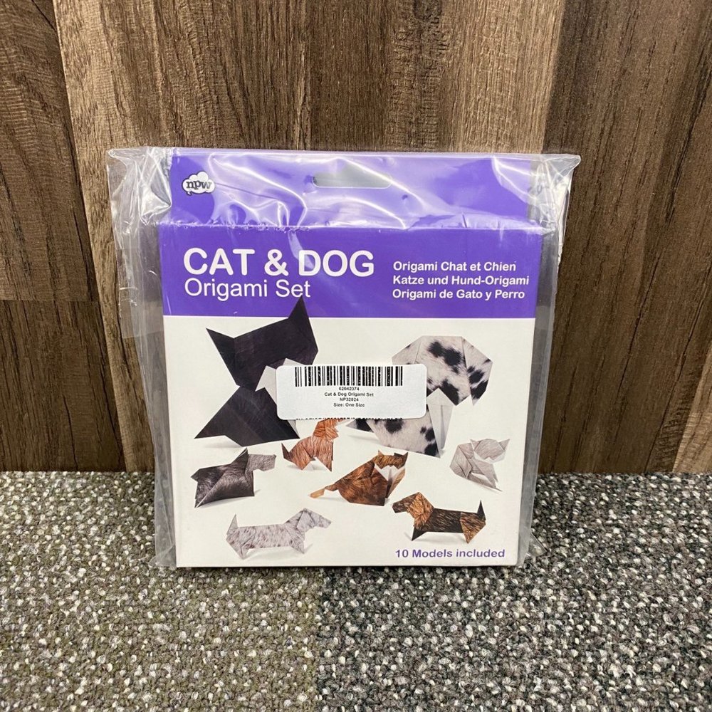 Cat & Dog Origami Set